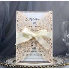 Wedding Invitation Laser Cut Holiday Greeting Card Wholesale